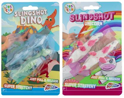 Grafix Slingshot schieter Unicorn/Dino verschillende
