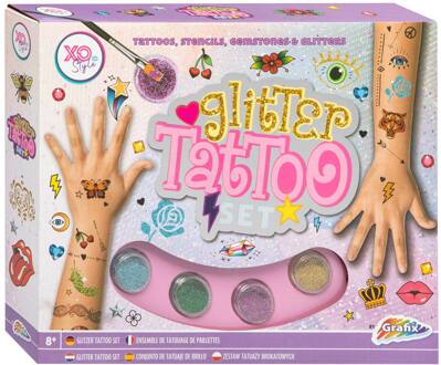 Grafix Tattoo glitter set (6550010) Multikleur