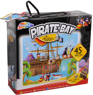 Grafix Vloerpuzzel Piraatjes, 45st