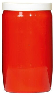 Grafkaars/gedenklicht - rood - 7 x 15 cm - 9 dagen brandtijd