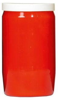 Grafkaars/gedenklicht - rood - 7 x 18 cm - 9 dagen brandtijd - Stompkaarsen
