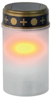 Graflicht LED solar wit Ø7xH20cm