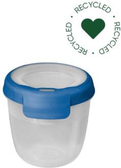 Grand Chef Eco Vershoudbakje 0,4L Rond Transparant/Donkerblauw