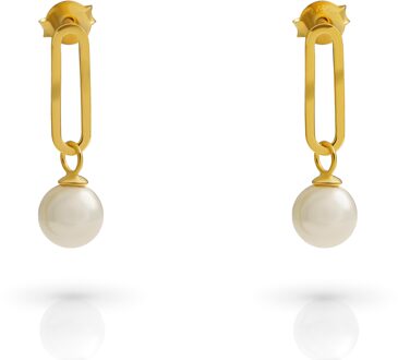 'Grand' Dames 925 Sterling Zilveren Oorbellen - Goud ZO-7558/G