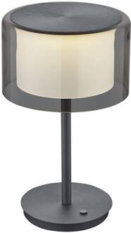 Grand Smoke LED tafellamp, antraciet antraciet, rookgrijs