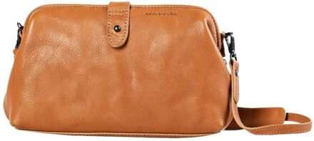 Grandma's Luxery Club Mrs. Eclair Shoulderbag caramel crossbody dames Cognac - H 12 x B 21 x D 8 cm
