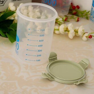 Granen Container Luchtdichte Opslag Meel Container Droog Voedsel Opslag Container groen 1000ml