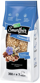 Granola with flax, sesame and sunflower seeds, smartbar 350g.