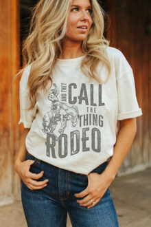 Graphic Rodeo Korte Mouwen T-shirt - maat 3XL Ivoor