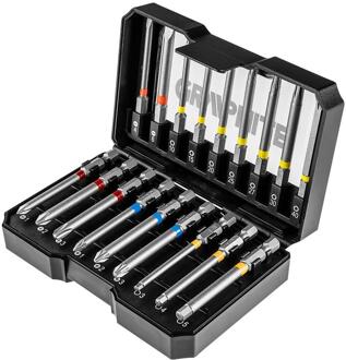 Graphite Bitset | 18-delig | In opbergbox extra lang - 6480223