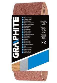Graphite Schuurband 75x457mm - K100 (2 St.)