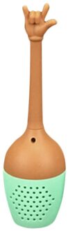 Grappig Hand Gebaren Thee-ei Zwarte Thee Zeef Siliconen Loose Leaf Herbal Spice Houder Thee Brouwen Gereedschap Keuken Accessoires