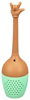 Grappig Hand Gebaren Thee Zetgroep Theezeefje Fda Siliconen Loose Leaf Herbal Spice Houder Thee Brouwen Tool 5 Stijl 2