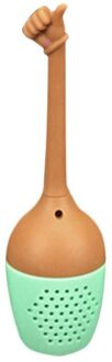 Grappig Hand Gebaren Thee Zetgroep Theezeefje Fda Siliconen Loose Leaf Herbal Spice Houder Thee Brouwen Tool 5 Stijl 3