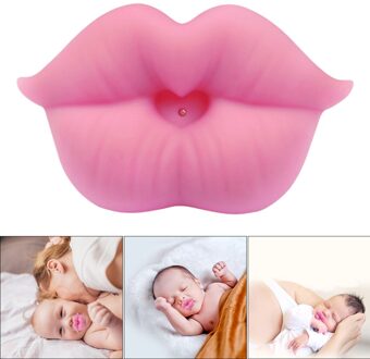 Grappig Lippen Baby Fopspenen Soft Silicone Baby Fopspeen Voor Peuter Pasgeboren Te Reinigen roze