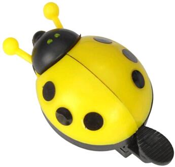 Grappige Cartoon Lady Kever Lieveheersbeestje Vormige Fiets Fietsen Stuur Ring Sound Bell Hoorn (Willekeurige Kleur Van Ogen)