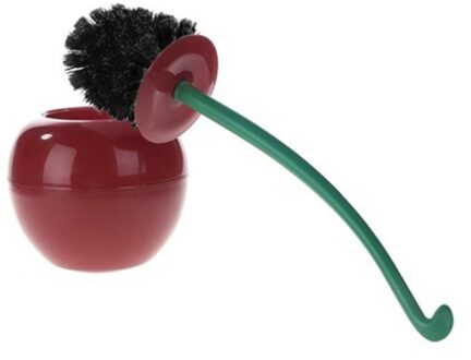 Grappige Cherry Toiletpot Borstel Badkamer Schoonmaken Tool Houder Met Base Toiletborstel Thuis Schoner