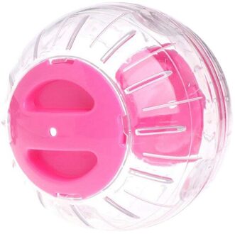 Grappige Dieren Running Bal Transparant Kristal Hamster Oefening Running Ballen Grappig Hamster Oefening Speelgoed Klein Dier Speelgoed Ef roze