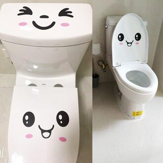 Grappige Glimlach Badkamer Muurstickers Wc Thuis Decoratie Waterdichte Muurstickers Voor Wc Sticker Decoratieve Poster Home Decor 06