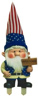 Grappige Kerst Gnomes Peep Yard Teken Met Stakes Outdoor Decoraties Voor Tuin Patio Thuis Wall Decor Loopbrug Blauw