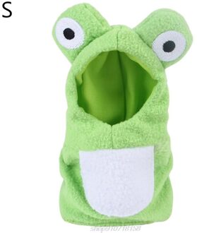 Grappige Kikker Vormige Vogels Kleding Papegaaien Kostuum Cosplay Winter Warme Muts Hooded Pet Accessoires Voor Parkiet D22 20