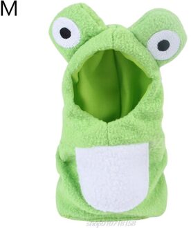 Grappige Kikker Vormige Vogels Kleding Papegaaien Kostuum Cosplay Winter Warme Muts Hooded Pet Accessoires Voor Parkiet D22 20