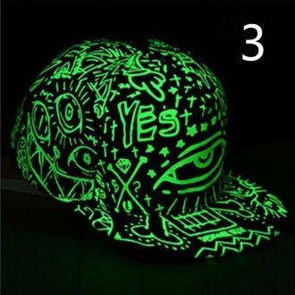 Grappige Licht In Het Donker Mode Fluorescentie Baseball Cap Vrouwen Mannen Caps Lichtgevende Sport Hip Hop Cap Hoed
