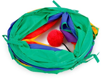 Grappige Praktische Kat Tunnel Buis Opvouwbare Play Interactieve In-Outdoor Kitty Puppy Voor Puzzel Oefenen Verbergen Training Cave