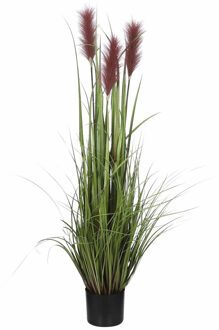 gras kunstplant - groen/bruin - H120 x D45 cm