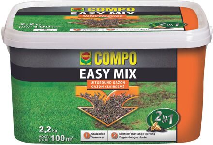 Gras zaaien en bemesten met Easy mix 2,2 kg