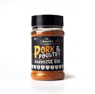 Grate Goods Pork & Poultry BBQ Rub - Strooibus 180 gram