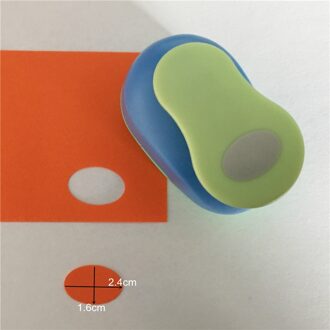 Gratis 1 "/2.4Cm Ovale Eva Foam Perforator Papier Cutter Voor Kaart Handgemaakte Scrapbook Ellipse Craft Punch Machine