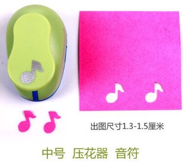 Gratis bezorging 16mm muziek vorm van eva foam punch papier craft punch voor elegante handgemaakte kaarten papier perforators