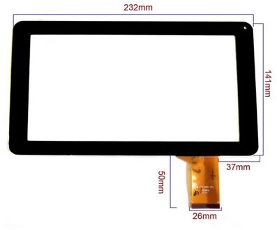 Gratis Film + 9 "Tablet FHF090004 touchscreen touch panel Digitizer Glas Sensor vervanging