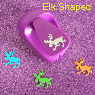 Gratis grote Elanden vormige papier/EVA foam perforator voor wenskaart handgemaakte scrapbook moose ambachtelijke puncher wapiti punch