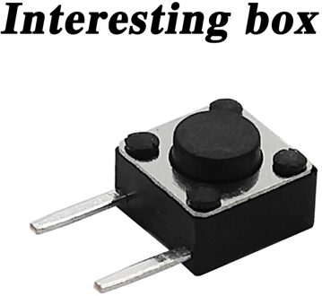 Gratis ShippingTS-D007 Touch Schakelaar 6*6*4.1 Kant Twee Voet Patch Knop 6X6X4.1 Custom roestvrij Staal Diy Handgemaakte Accessoires 10stk