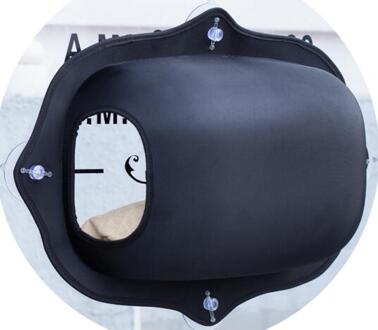 Gratis Shippng Kat Venster Bed Warm Bed Deur Wandmontage Baars Huisdier Hangmat Voor Pet Rest Kat Huis Zachte Kat fret Kooi zwart