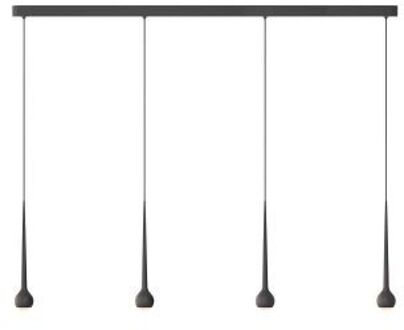 Grau Falling Sun Trace Four Hanglamp - Zwart
