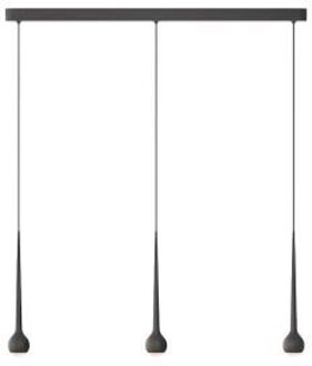 Grau Falling Sun Trace Three Hanglamp - Zwart