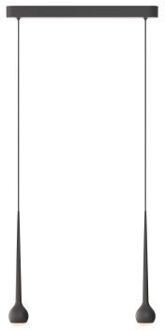 Grau Falling Sun Trace Two Hanglamp - Zwart