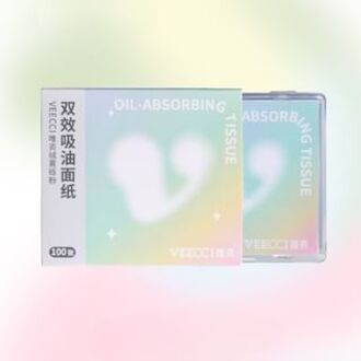 Gravel Powder Double Effect Oil Blotting Paper 1 box (100pcs)