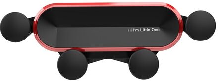 Gravity Auto Telefoon Houder Auto Air Vent Mount Auto Houder Voor Iphone 8 X Xs Max Samsung Xiaomi Mobiele Telefoon houder Stand Universal rood