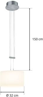 Grazia hanglamp ZigBee 1-lamp 32cm nikkel mat nikkel, wit