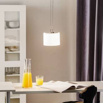 Grazia LED hanglamp, ZigBee, 1-lamp mat nikkel, chroom