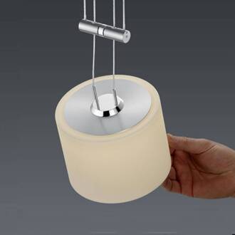 Grazia LED hanglamp, ZigBee, 2 lamp mat nikkel, chroom