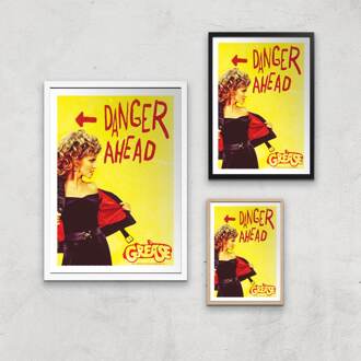 Grease Danger Road Giclee Art Print - A2 - Wooden Frame Meerdere kleuren