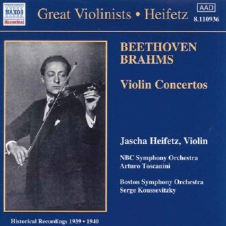 Great Violinists - Heifetz: Beethoven, Brahms: Violin Concertos