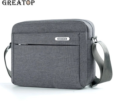 GREATOP 3 Colors Men Business Shoulder Bags Fashion Waterproof Nylon Messenger Bags Casual Male Crossbody Bag for Pad Y0025