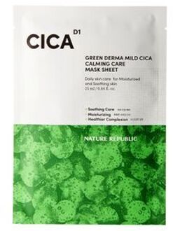 Green Derma Mild Cica Calming Care Mask Sheet New Version: 25ml
