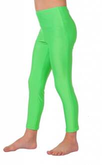 Green Disco Legging Kinderen Meisje | Maat 152 | Carnaval kostuum | Verkleedkleding